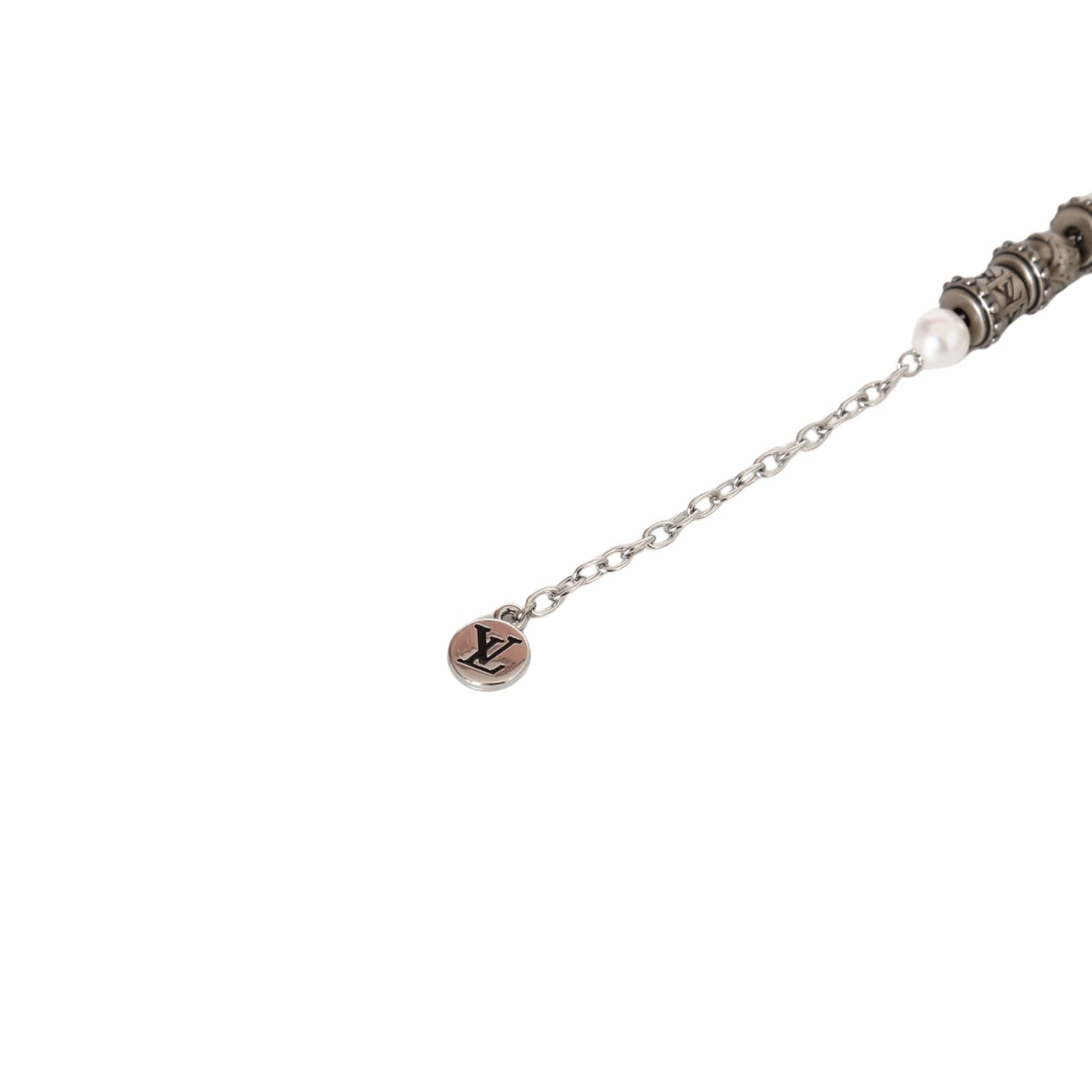Louis Vuitton Silver Beaded Bracelet